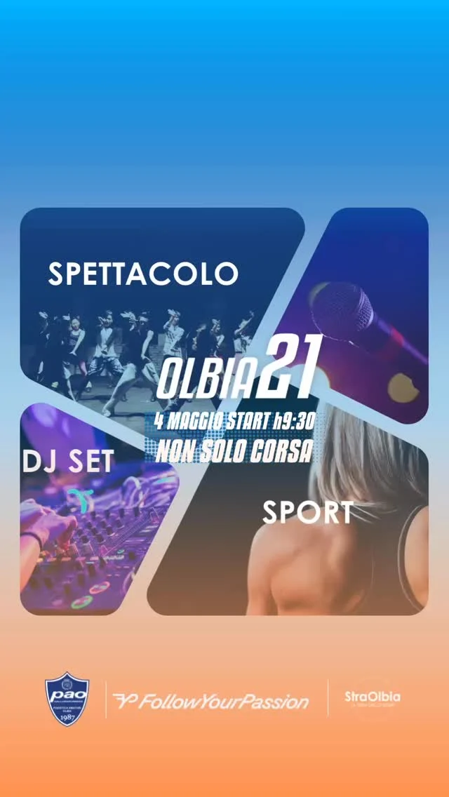 🎸 Al km 4 si corre… a ritmo di ROCK!

Domenica 4 maggio, durante la Olbia21, lo sport incontra la musica live:
in via dei Lidi, al km 4 del percorso, ci faranno scatenare gli Suspenders, con una carica rock che accompagnerà il passaggio degli atleti! 🔥

Non sei iscritto alla gara? Nessun problema!
📍 Vieni a goderti lo spettacolo dal vivo, tifando e ballando a bordo strada.
Un’occasione perfetta per vivere l’atmosfera della corsa… anche senza pettorale!

👉 Non mancare: la musica si alza, le gambe corrono e il cuore batte forte.
Rock’n’Run, Olbia style!

#Olbia21 #SuspendersLive #EventiCollaterali #RocknRun #LiveMusic #ViaDeiLidi #RunningVibes #DomenicaRock #OlbiaCorre #NonSoloCorsa