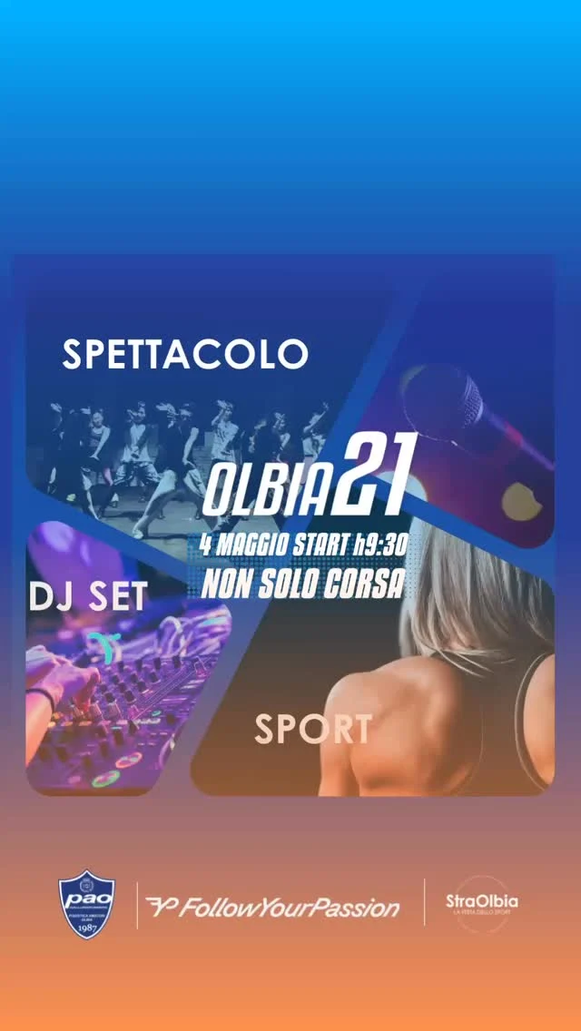 🎤 Iniziamo con gli eventi collaterali!
Quest’anno la Olbia21 non sarà solo corsa... ma anche musica, spettacolo ed emozione lungo tutto il percorso!

Partiamo subito con il botto:
✨ Le fantastiche Simo e Sere Twins tornano a far vibrare Olbia con le loro voci incredibili e la loro grinta inconfondibile!
📍 Le troverete al km 3, pronte a regalare energia e sorrisi a tutti i runner!

Non correrai? Nessun problema: vieni comunque a vivere l’evento, a sentire la loro musica e a incitare i partecipanti lungo il percorso!
💥 Il tifo fa la differenza!

🎶 E questo è solo l’inizio...
Nei prossimi giorni vi sveleremo tutte le altre postazioni musicali e di spettacolo che renderanno unica la Olbia21 2025.
Stay tuned!

#Olbia21 #StraOlbia #EventiCollaterali #MusicaInCorsa #SimoESere #RunOlbia #SportEMusica #OlbiaInFesta #RunningExperience
